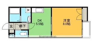 フォーバスⅡ【202号室】の間取り