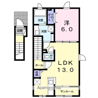 ブローテ・ヒル【2階】の間取り