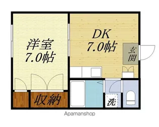 パレス尾野Ⅱ【2階】の間取り