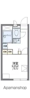 レオパレスアキユマーサ【1階】の間取り