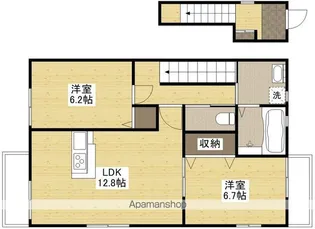 フィカーサ皆実町【201号室号室】の間取り