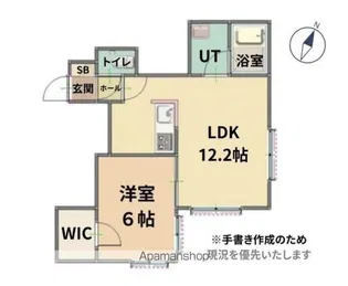 グラヴィータ春日【1階】の間取り
