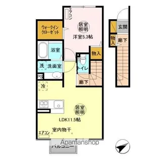 フォレストメゾン深芝【2階】の間取り