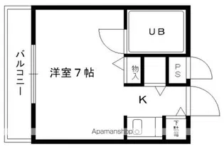 みささぎプチハイツ【302号室】の間取り