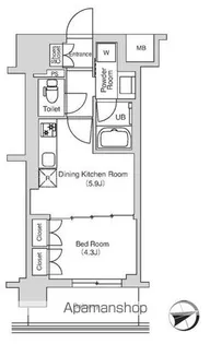 エミリブ鷺ノ宮【2階】の間取り