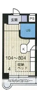 ラ・パルフェ・ド・コリドール【304号室】の間取り