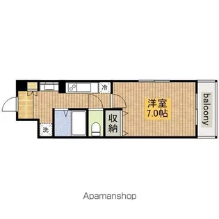 ビーバープレイス四天王寺【8階】の間取り