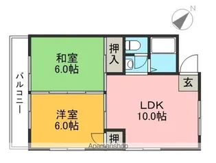 第五土佐コーポ【1階】の間取り