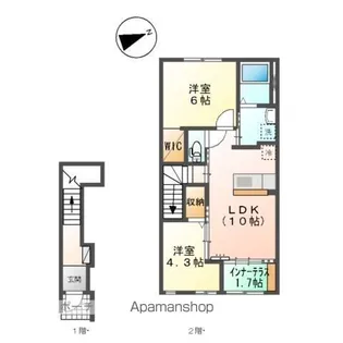 ルナーヴィラージュ【2階】の間取り