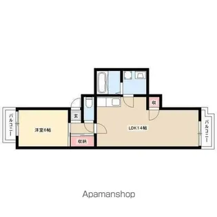 サンハイツヒシヤ【2階】の間取り
