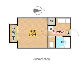 カサブランカ石神井【202号室】の間取り