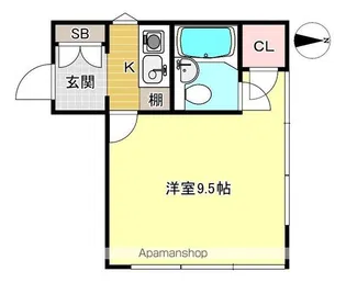 エイコンズハウス【D-2号室号室】の間取り