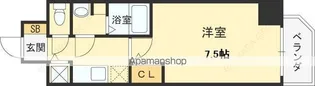 プレサンス梅田東ベータ【11階】の間取り