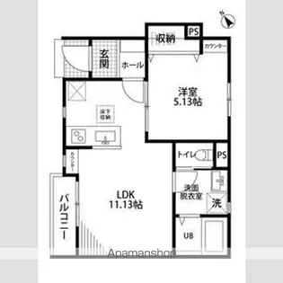 リーブルファイン則武Ⅱ【101号室】の間取り