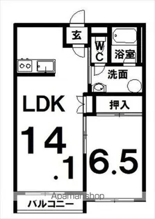 ピープル木野【1階】の間取り