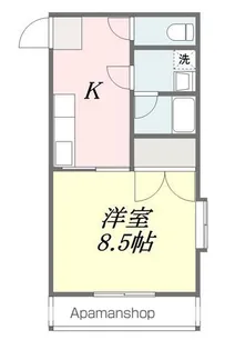 グローバル道後【1階】の間取り