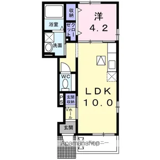 サニーヒルズ コート【1階】の間取り