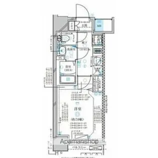 ディアレイシャス名古屋太閤通3【11階】の間取り