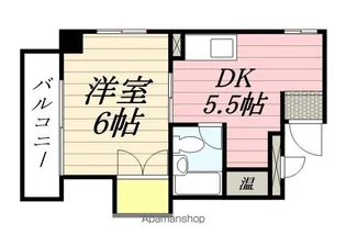美野島ハイツ【2階】の間取り