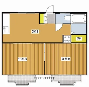 ハイツエポックA棟【2階】の間取り