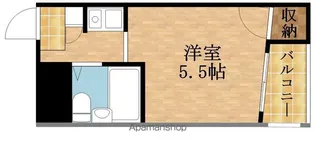 メゾンサンクチュアリ守口【203号室】の間取り