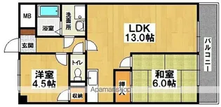 ルナ我孫子【4階】の間取り