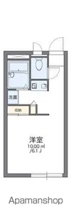 レオパレス桜【2階】の間取り