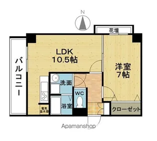 エヴァーグリーン【607号室】の間取り