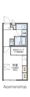 レオパレスコーポ 丸山【205号室】の間取り