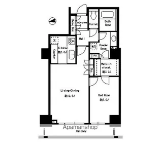 パークタワー芝浦ベイワード アーバンウイング【22階】の間取り