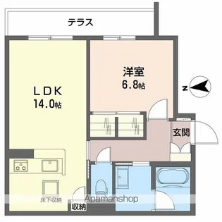 シャーメゾンヴェルーラ【1階】の間取り