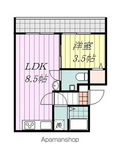 アイルーロス【4階】の間取り