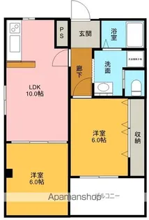 イースター海渡【2階】の間取り
