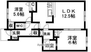プリモ パラッツォ【1階】の間取り