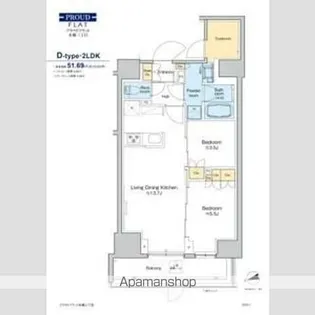 プラウドフラット本郷三丁目【1階】の間取り