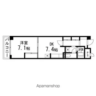 プリミエール高松【202号室】の間取り