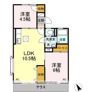 グリーンハイツ【1階】の間取り