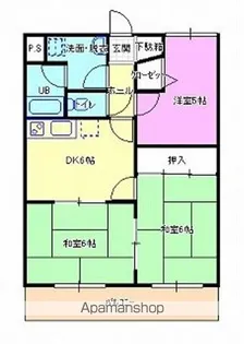 コートリビエール【307号室】の間取り