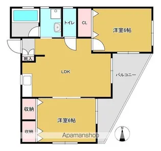 フルハウス田村【1階】の間取り