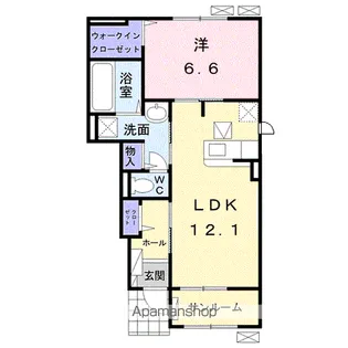 ポラリスⅧ【1階】の間取り