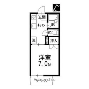 ヴィラ四谷【1階】の間取り