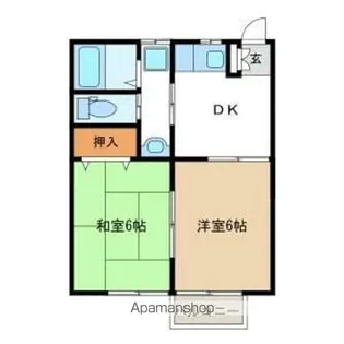 コート・グランドールA【2階】の間取り