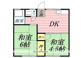 富士見荘【2階】の間取り