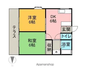 MKハイツ【1階】の間取り