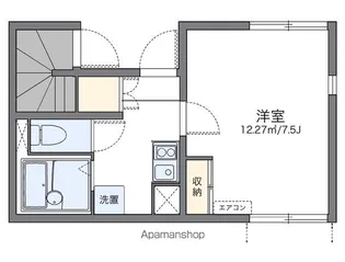 レオネクストケーズキューブ川名【101号室】の間取り