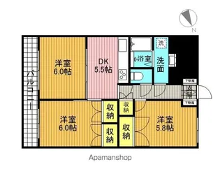 レジェンド成田【2階】の間取り