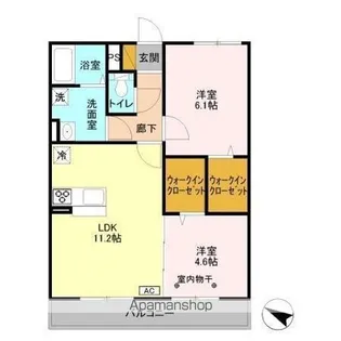 スカイパレット A【2階】の間取り