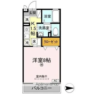 ベルシャトル B棟【1階】の間取り