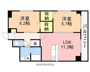 レ・モンデ新潟【8階】の間取り
