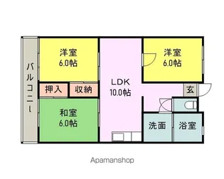 MARKSFORT津福【5階】の間取り